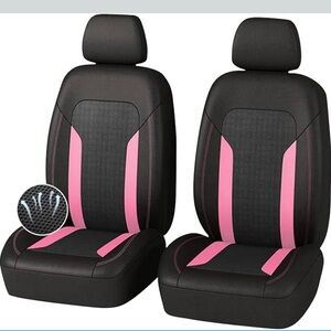 Black and Pink Car Seat Covers